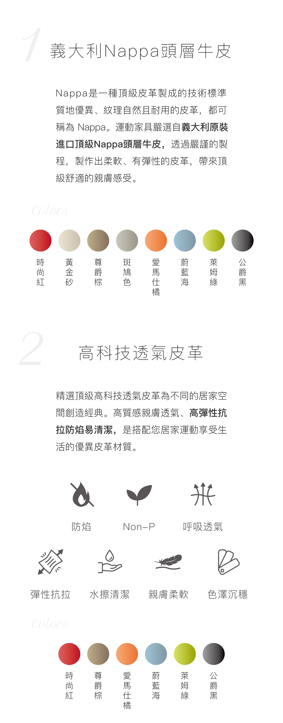 義大利Nappa頭層牛皮 高科技透氣皮革