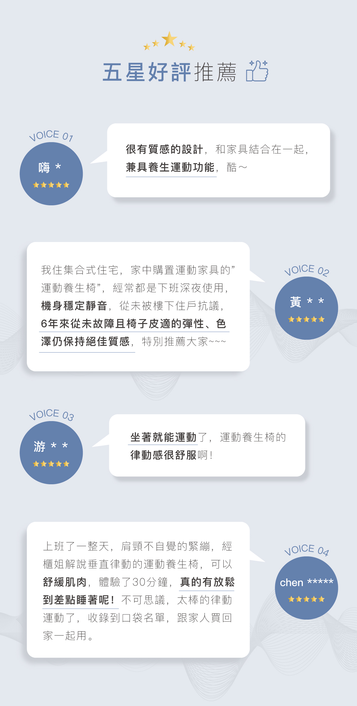 五星好評推薦